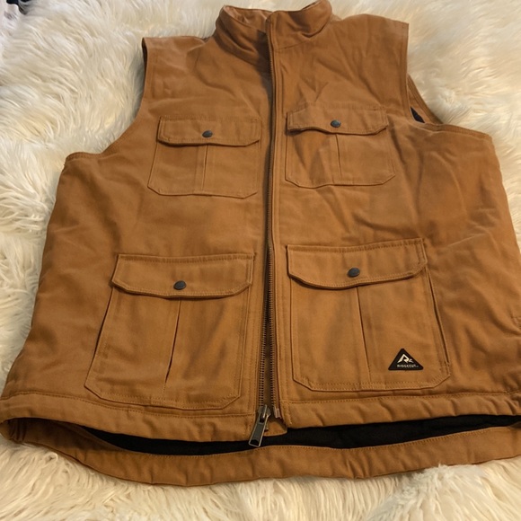 RIDGCUT MAN VEST SIZE XL LENGTH 32” PIT TO PIT 49” lots of pockets / front zippe - Picture 12 of 12